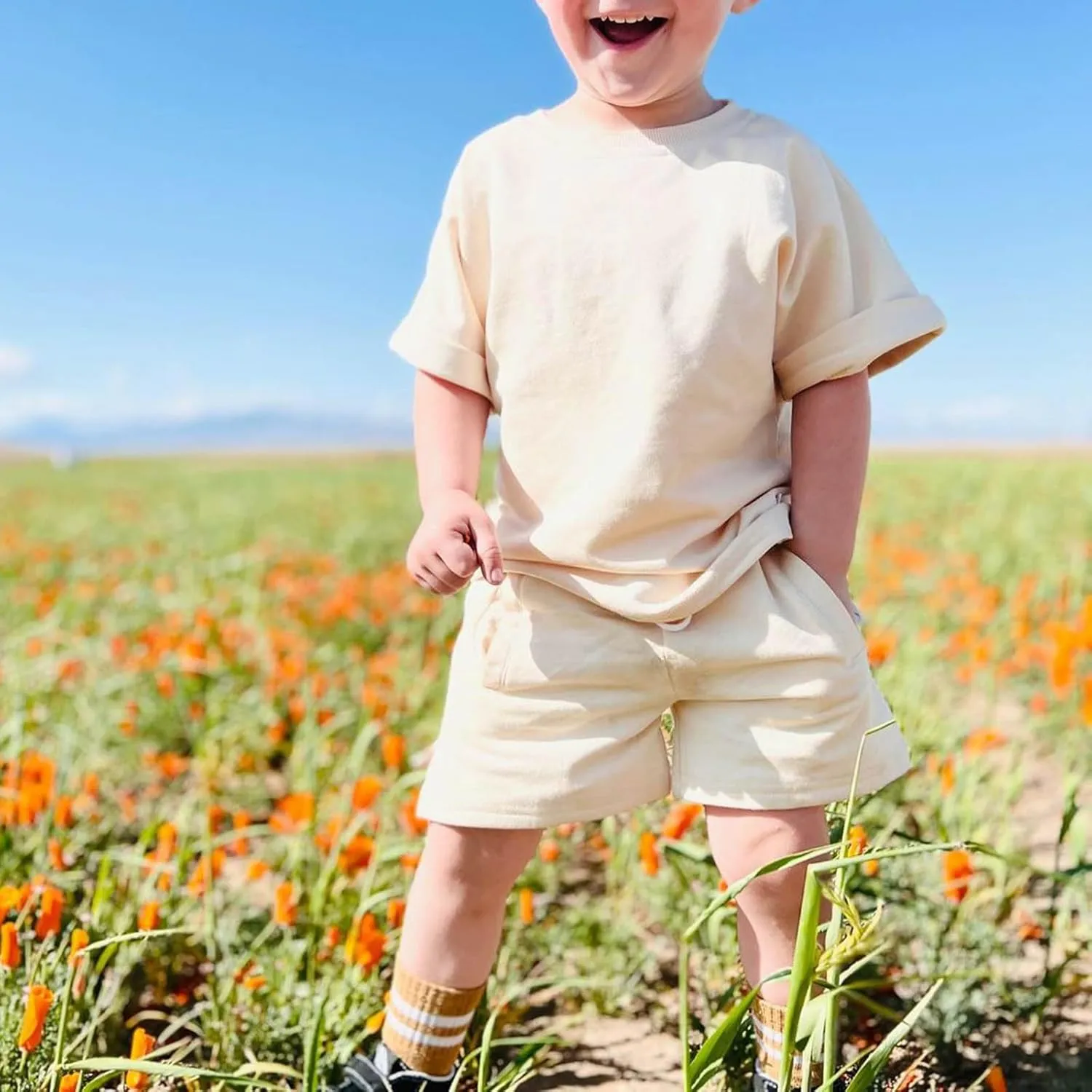 Toddler Baby Boy Summer Clothes Infant Boy T Shirt Shorts Outfits Contrast Color Cute Newborn Baby Boy Clothes