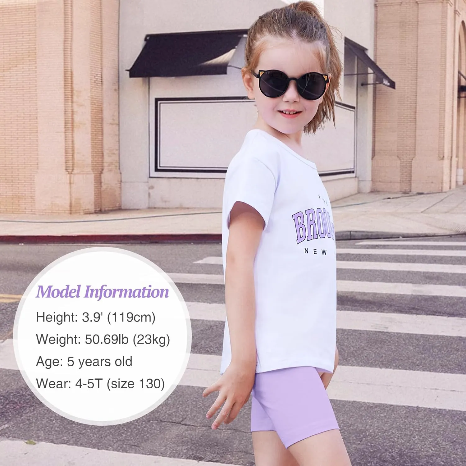 Toddler Baby Girl Clothes Summer Outfits kids Short Sleeve Graphic Tops Biker Shorts Set Little Girls Clothing