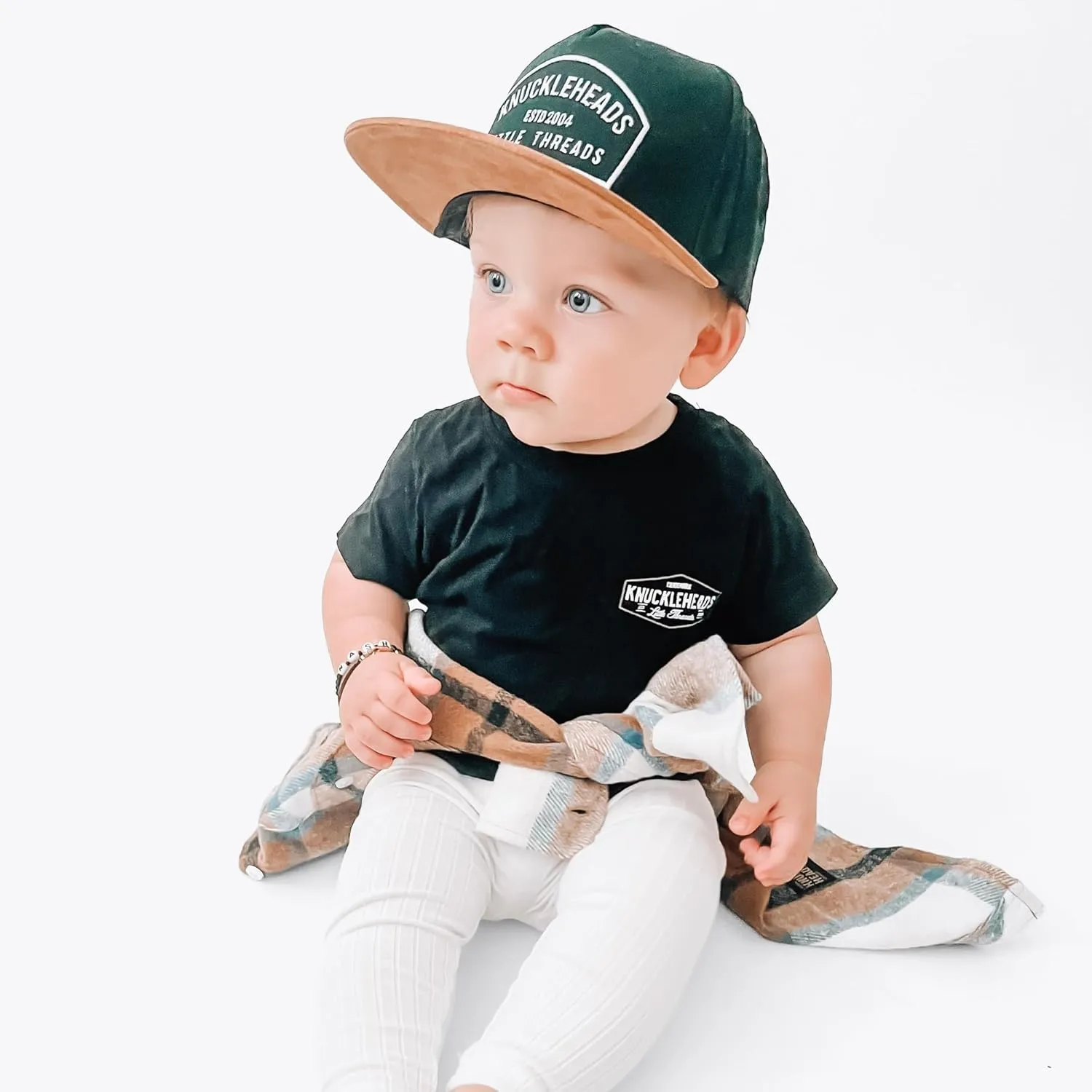 Toddler Baseball Hat - Infant Trucker Hats - Boy Outfit - Newborn Sun Hat - Baby Youth Snap Back Trucker Mesh Brim Gorros