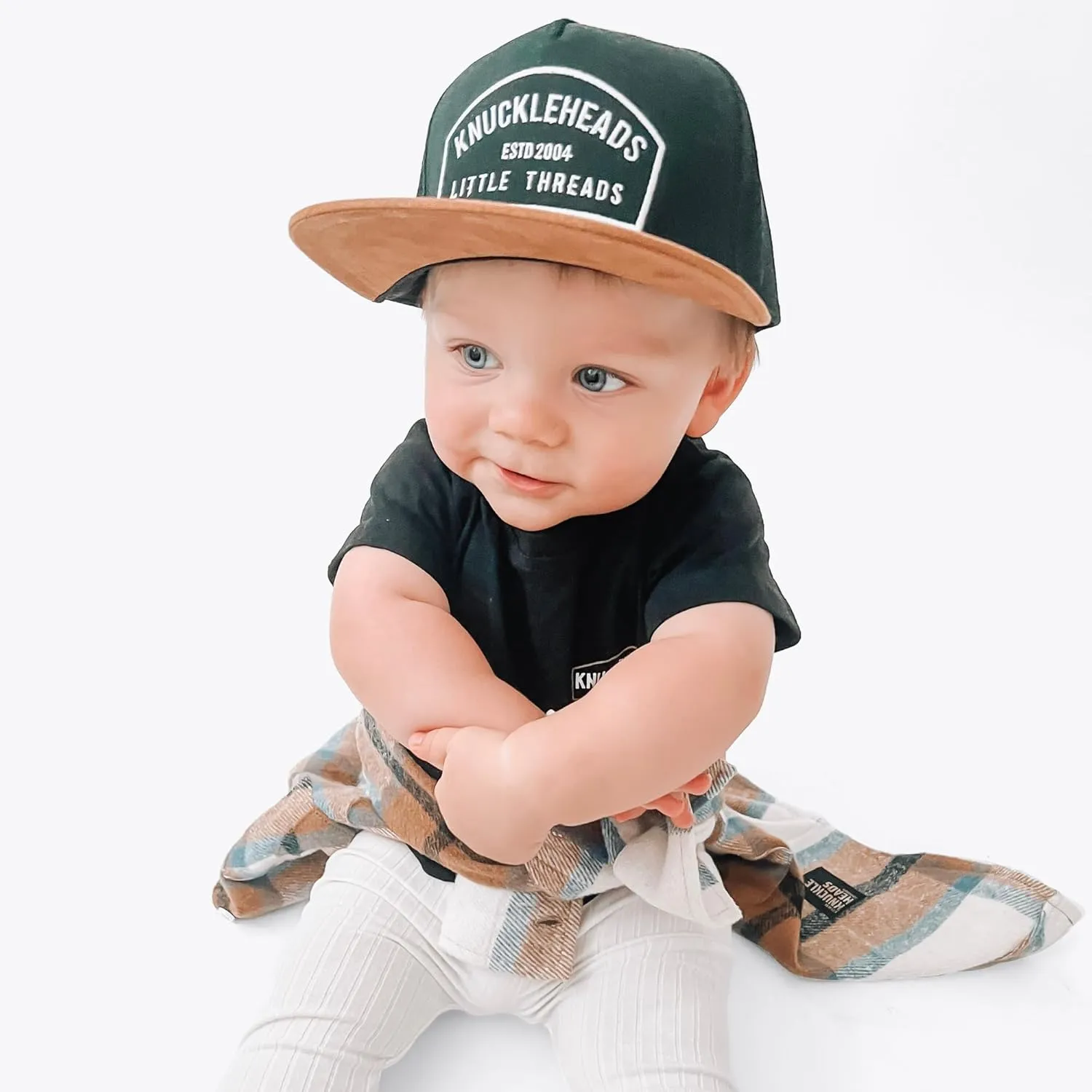 Toddler Baseball Hat - Infant Trucker Hats - Boy Outfit - Newborn Sun Hat - Baby Youth Snap Back Trucker Mesh Brim Gorros