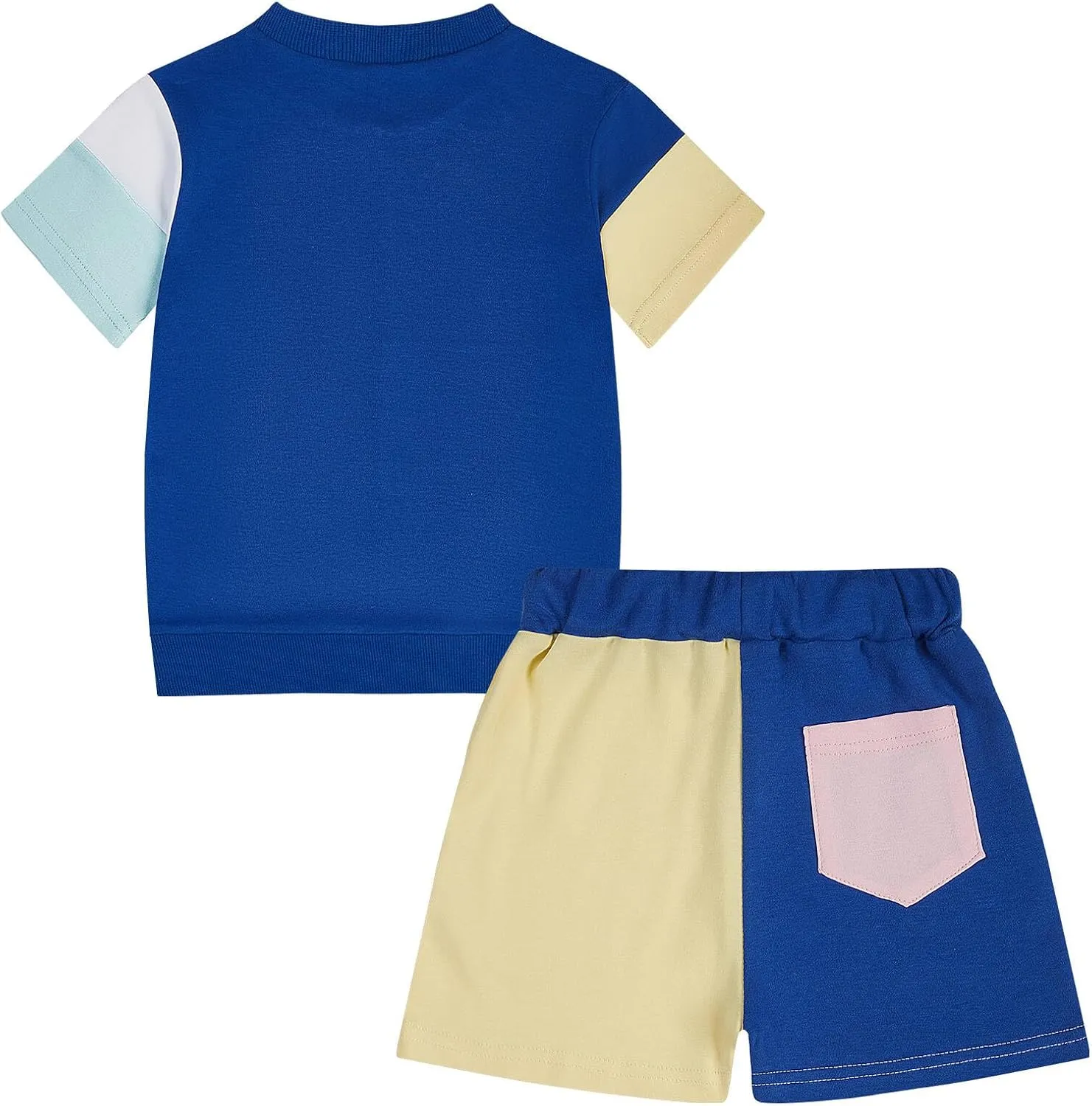 Toddler Boys Clothing Sets 100% Cotton Child Colorful T-Shirts and Shorts Pants Short Sleeve Kids Outfits 1-5T