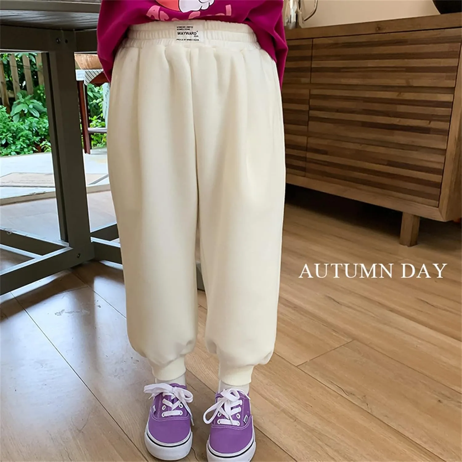 Toddler Boys Girls Fleece Pants Baby Pull-On Pants Winter Warm Sherp𝐚 Lined Sweatpants Jogger Kids Harem Pants