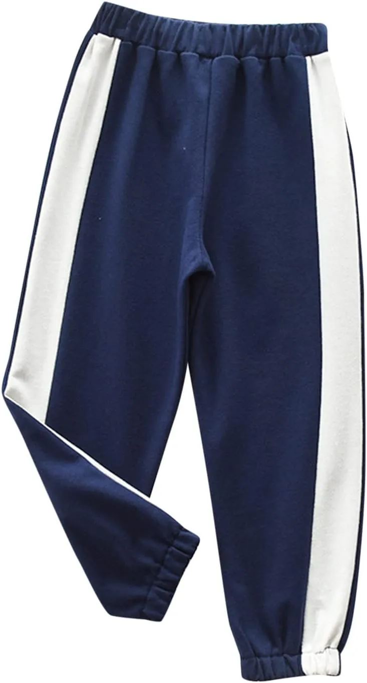 Toddler Boys Girl's Sweatpants Elastic Waist Long Sports Jogger Pants Athletic Pants Kids Street Hip Hop Pants