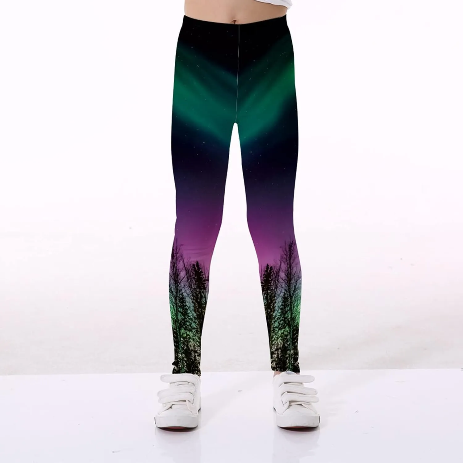 Toddler Girls Printed 3Ds Ptints Leggings Yoga Pants Cute Slim Fitted Stretch Pants Toddler Girls Baby