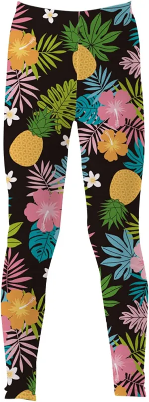Toddler Girls Printed 3Ds Ptints Leggings Yoga Pants Cute Slim Fitted Stretch Pants Toddler Girls Baby