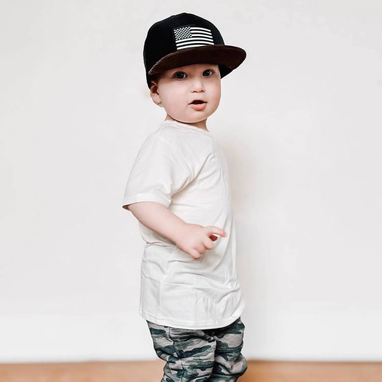 Toddler Hat - USA Hat - Patriotic Old Glory Best Bills with Stars Gorras Lids Branded USA Classis Baseball Trucker Flag Cap