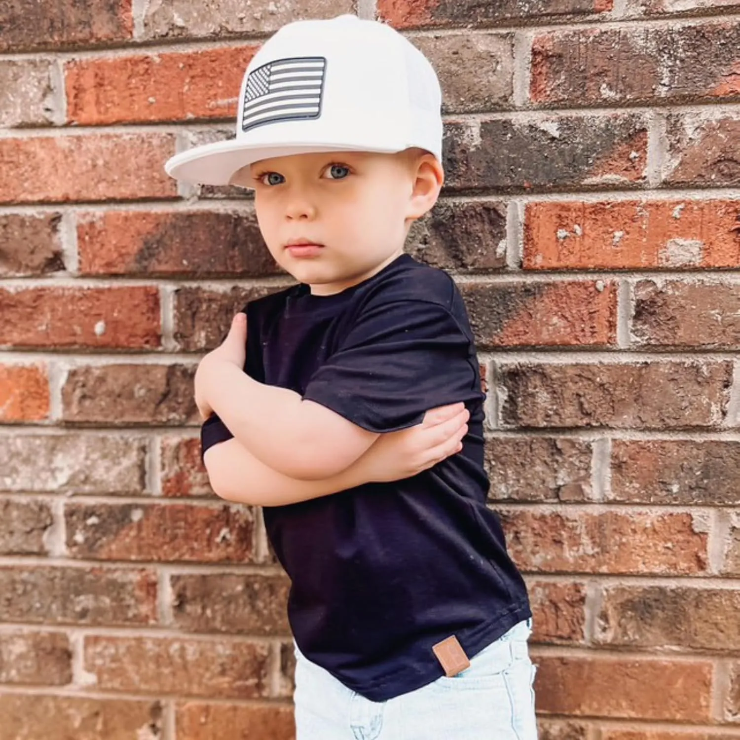 Toddler Hat - USA Hat - Patriotic Old Glory Best Bills with Stars Gorras Lids Branded USA Classis Baseball Trucker Flag Cap