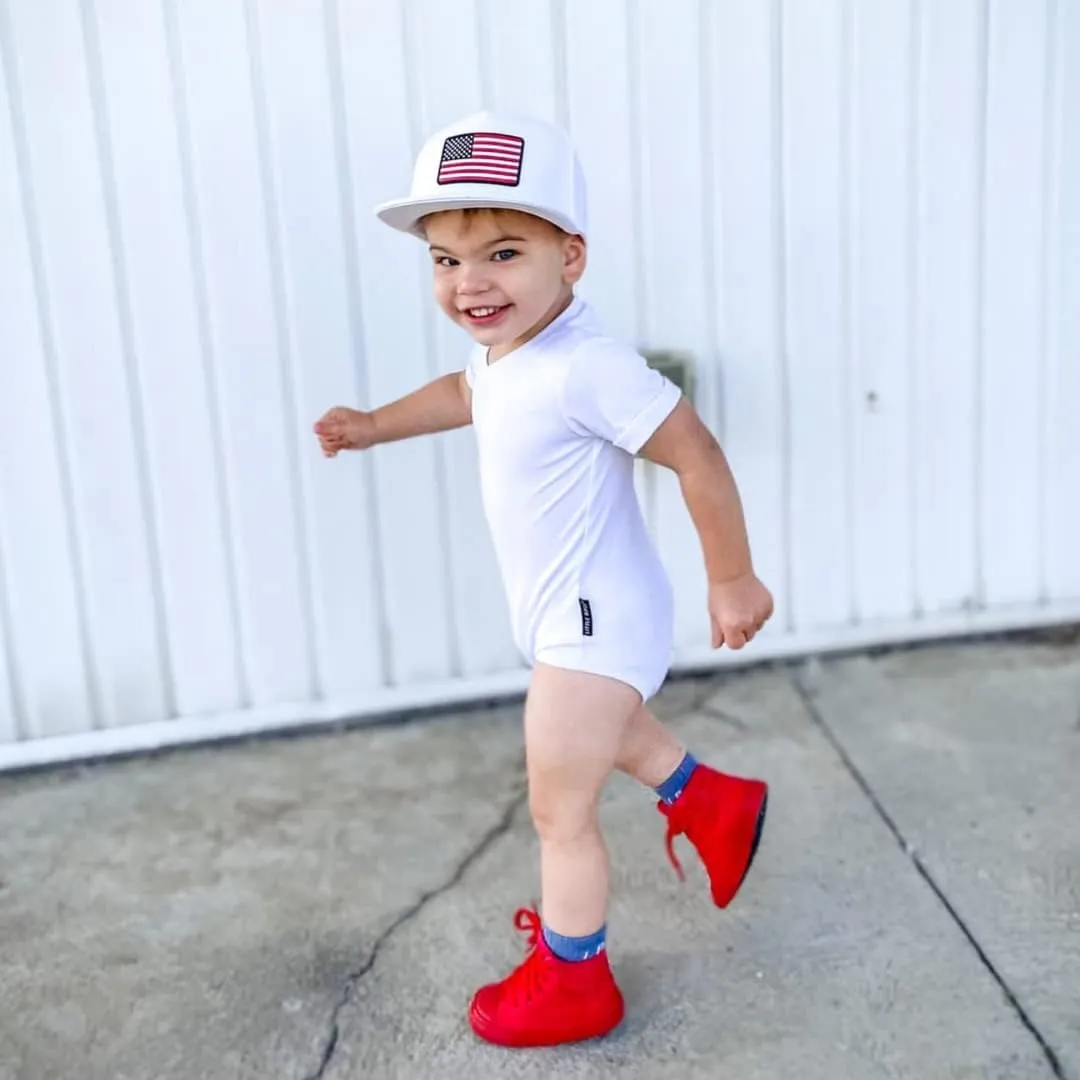 Toddler Hat - USA Hat - Patriotic Old Glory Best Bills with Stars Gorras Lids Branded USA Classis Baseball Trucker Flag Cap