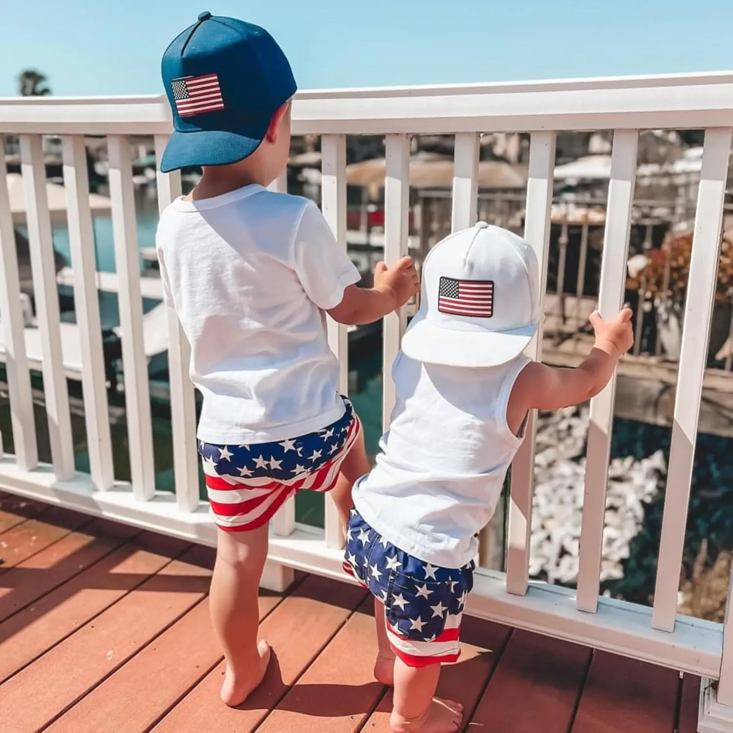 Toddler Hat - USA Hat - Patriotic Old Glory Best Bills with Stars Gorras Lids Branded USA Classis Baseball Trucker Flag Cap
