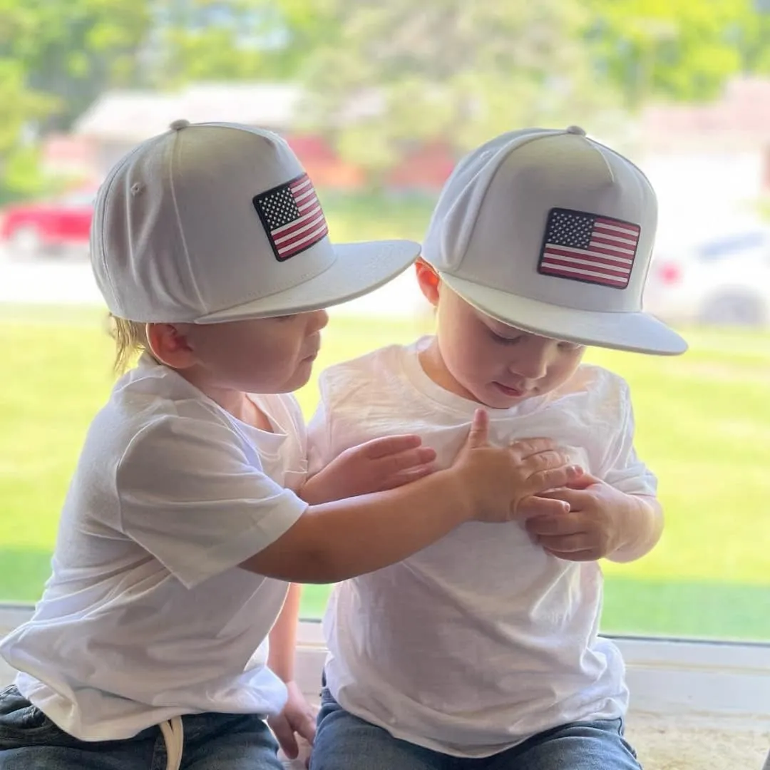 Toddler Hat - USA Hat - Patriotic Old Glory Best Bills with Stars Gorras Lids Branded USA Classis Baseball Trucker Flag Cap