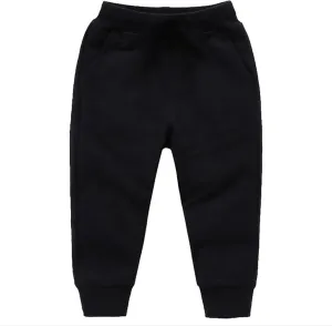 Toddler Sweatpants for Girls Boys Joggers Solid Cotton Pull On Jogger Pants Kids Elastic Waist Loose Fit Harem Pants