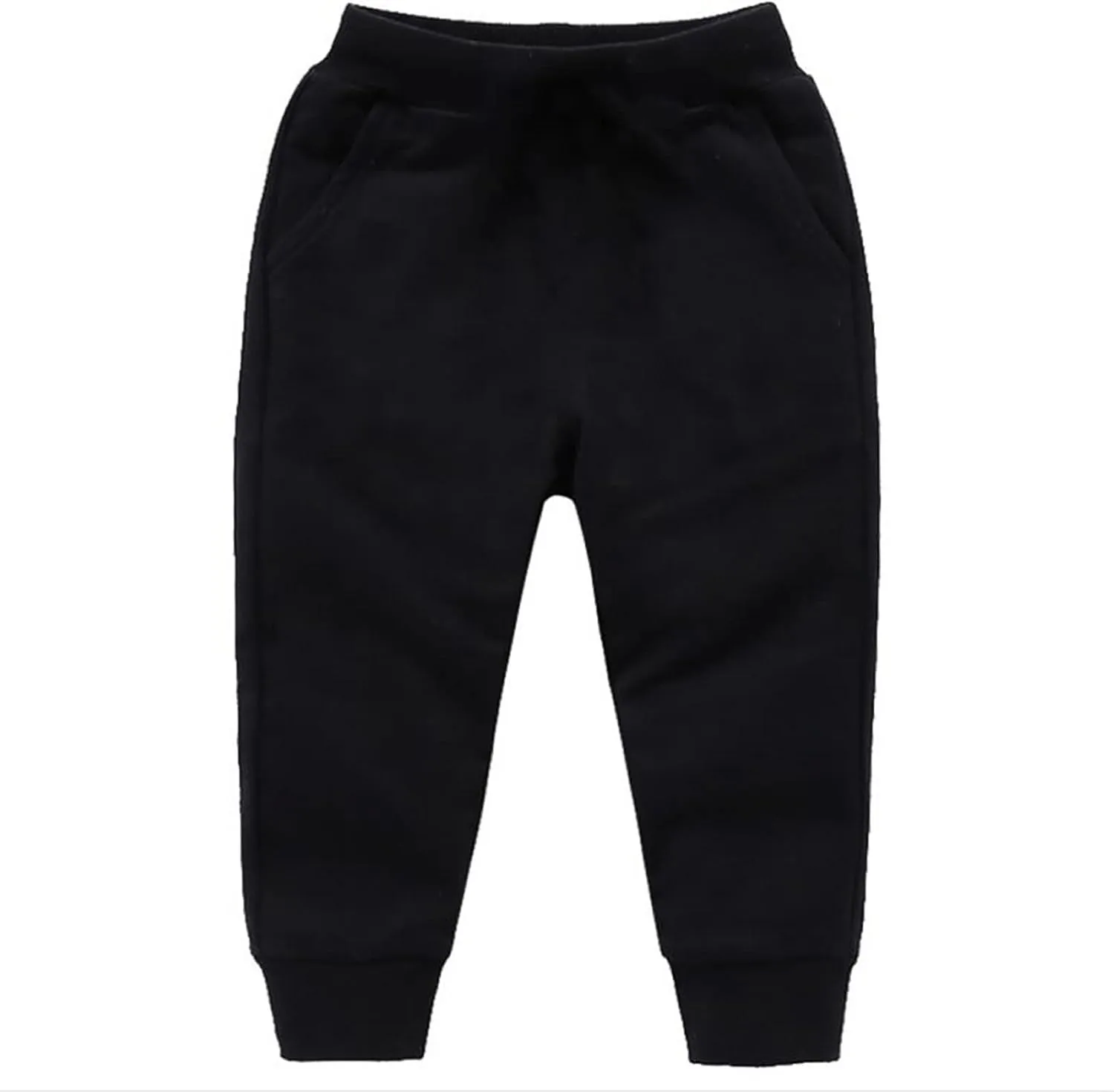 Toddler Sweatpants for Girls Boys Joggers Solid Cotton Pull On Jogger Pants Kids Elastic Waist Loose Fit Harem Pants
