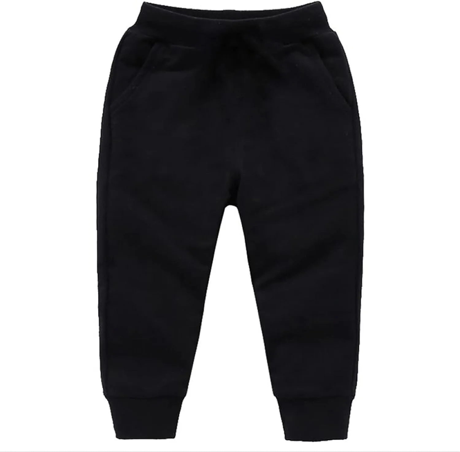 Toddler Sweatpants for Girls Boys Joggers Solid Cotton Pull On Jogger Pants Kids Elastic Waist Loose Fit Harem Pants