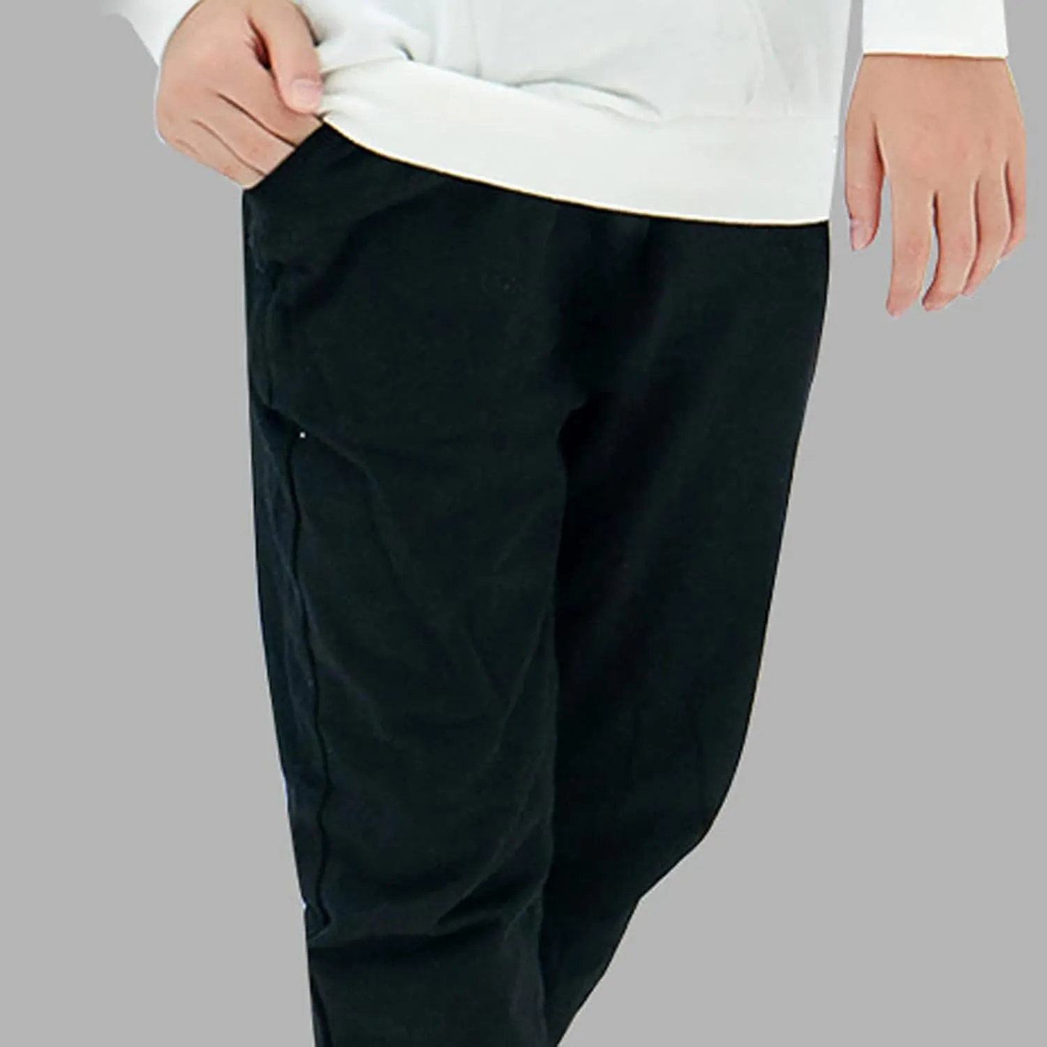 Toddler Sweatpants for Girls Boys Joggers Solid Cotton Pull On Jogger Pants Kids Elastic Waist Loose Fit Harem Pants