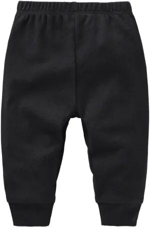 Toddler Unisex Basic Jogger Pants Baby Comfy Soft Plain Sweatpants Cotton Stretchy Pull On Pants for Athletic Sport