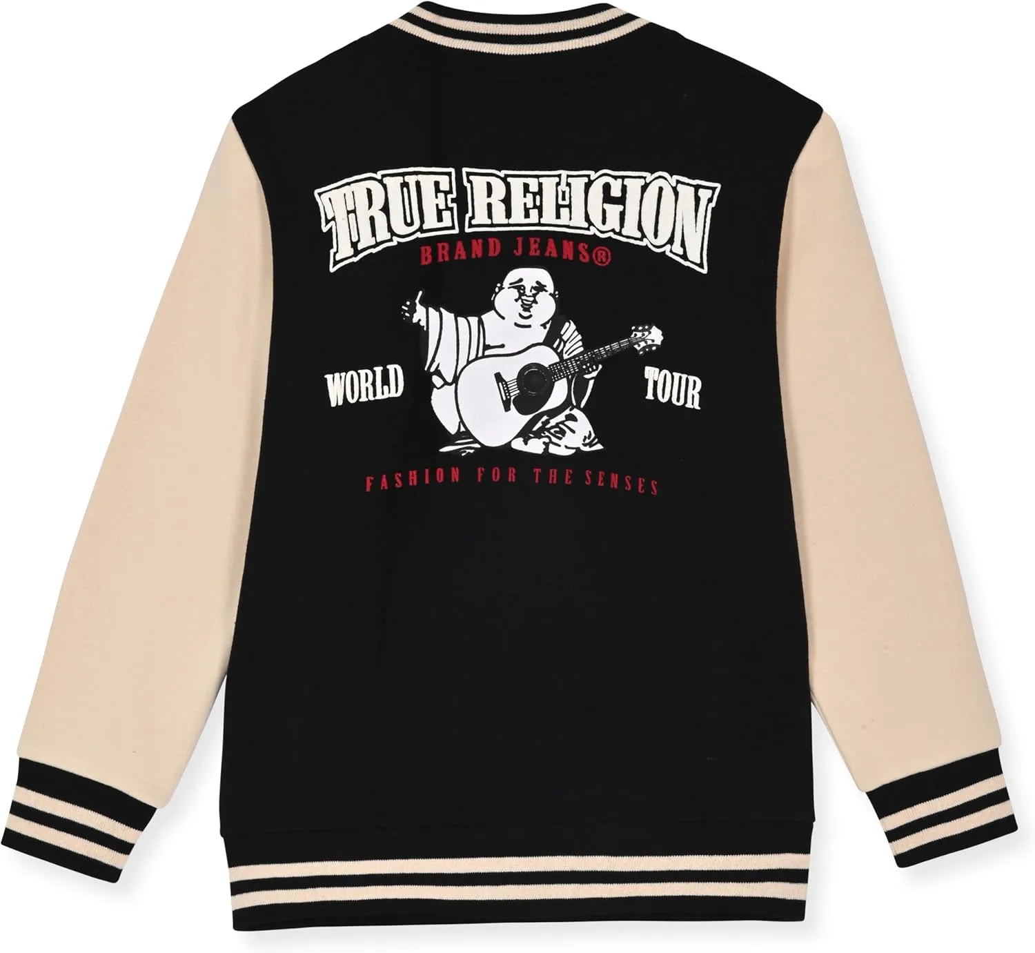 True Religion Boys Clothing Set 3 Piece Boys Sweatshirt Jeans and T-Shirt Jogger Set for Kids