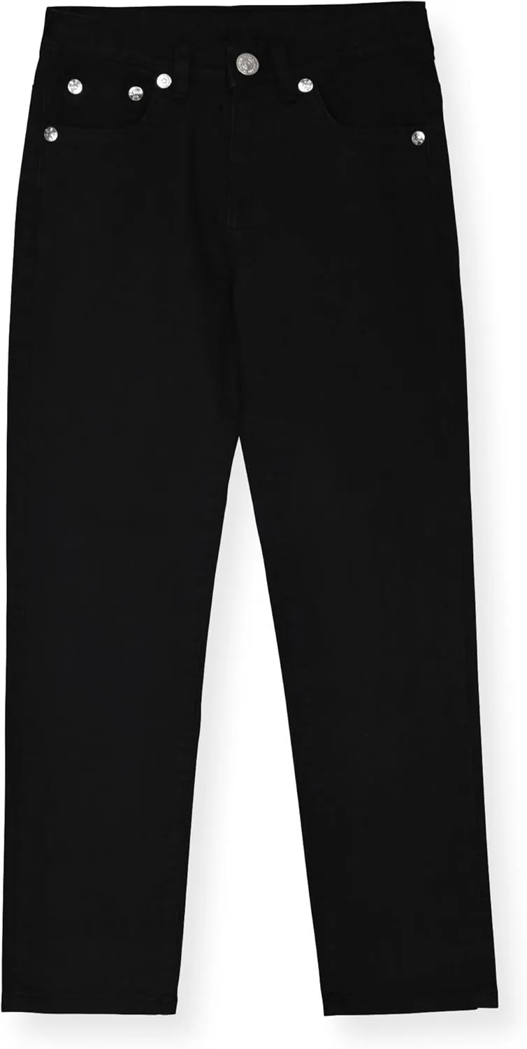 True Religion Boys Clothing Set 3 Piece Boys Sweatshirt Jeans and T-Shirt Jogger Set for Kids