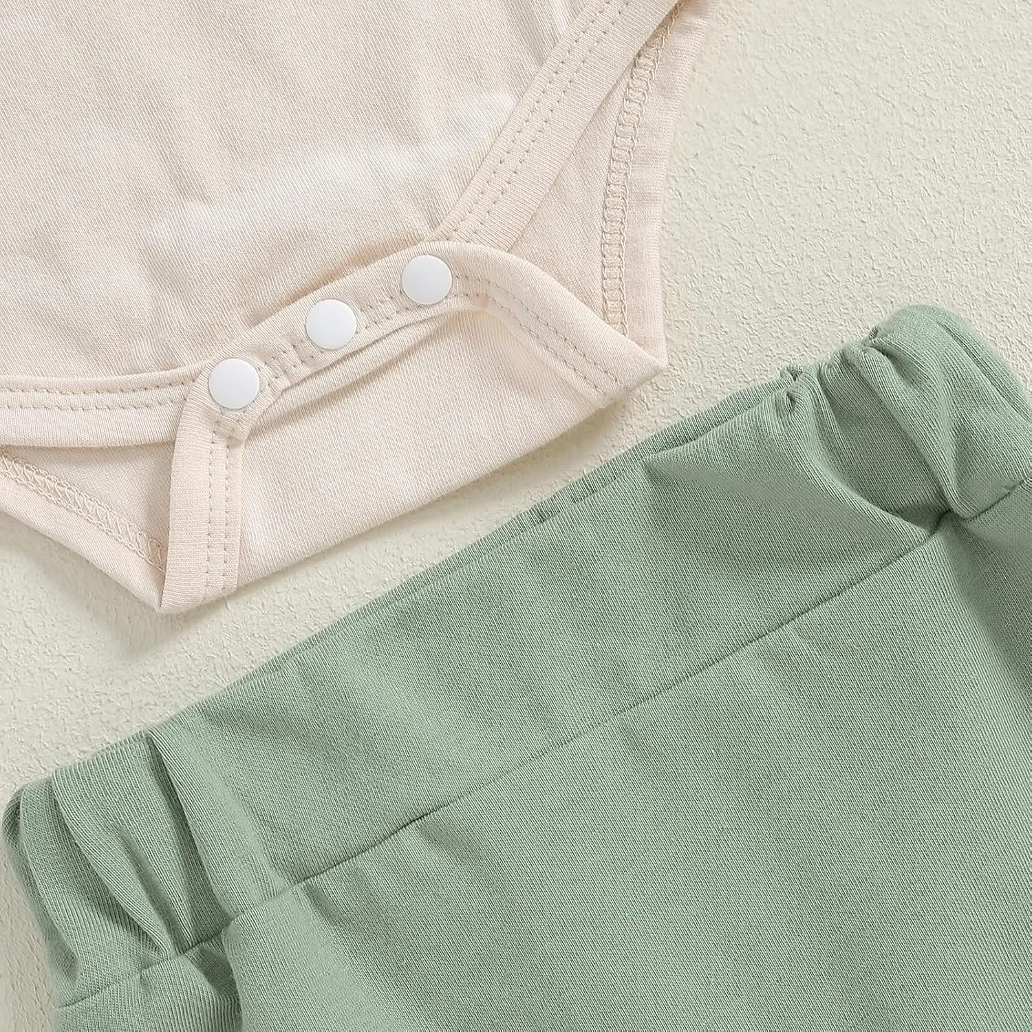 Twopumpkin Newborn Baby Boy Girl Clothes Outfits Short Sleeve Romper Bodysuit Cotton Pants and Hat Coming Home Outfit