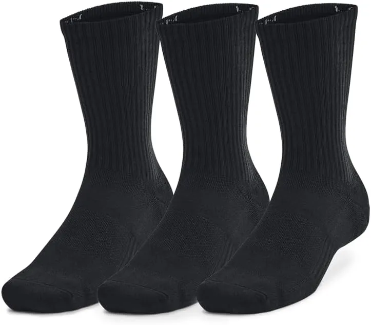 Under Armour Unisex Adult Training Cotton Crew Socks (3 Pairs)