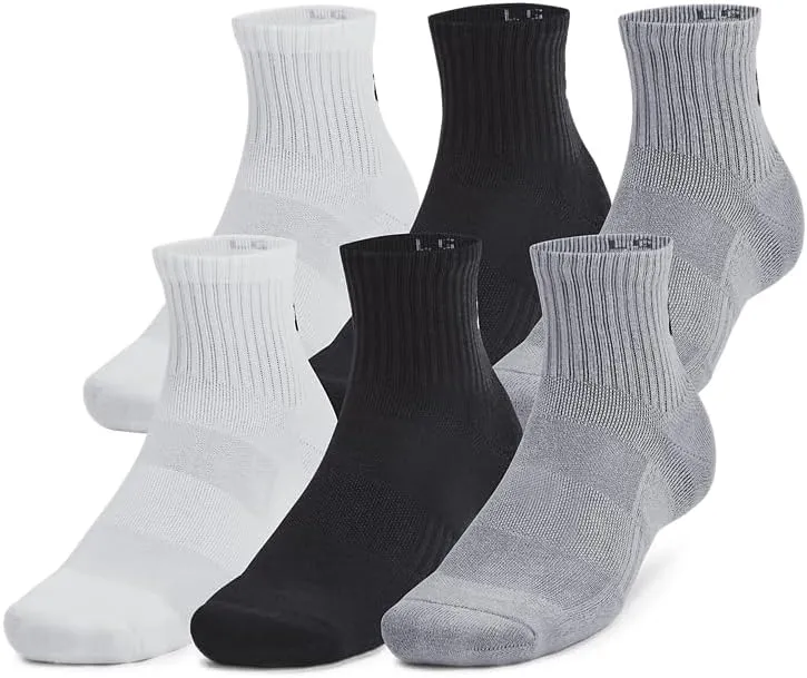 Under Armour Unisex Adult Training Cotton Quarter Socks (6 Pairs)