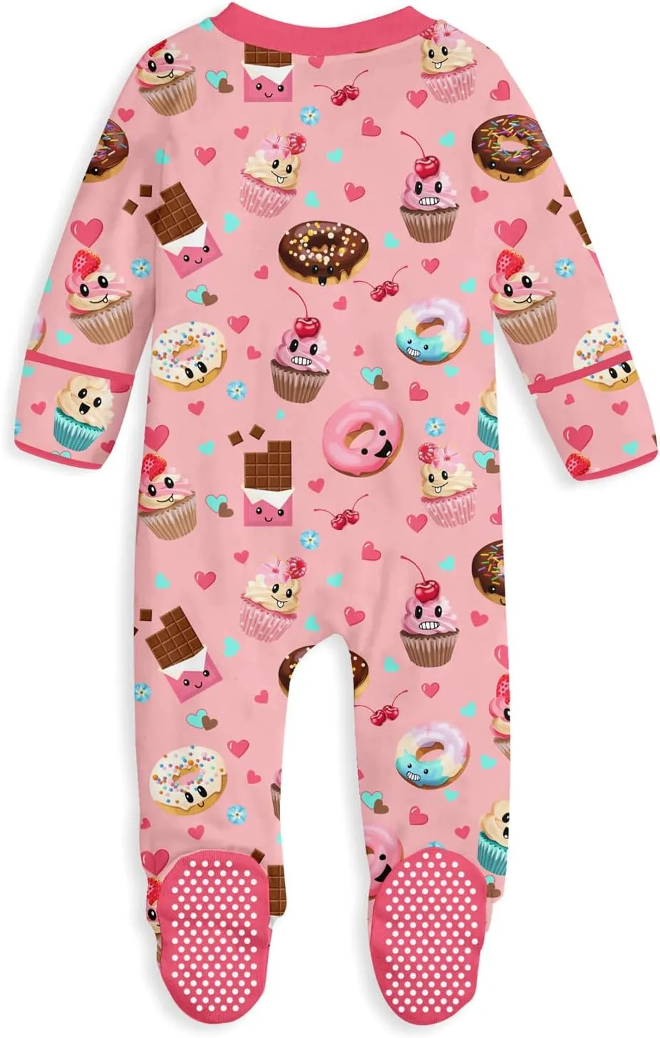 UNIFACO Baby Girls Boys Footed Pajamas One-Piece Sleeper Snug Fit Sleep and Play Zip Front Footie Romper 0-12 Month