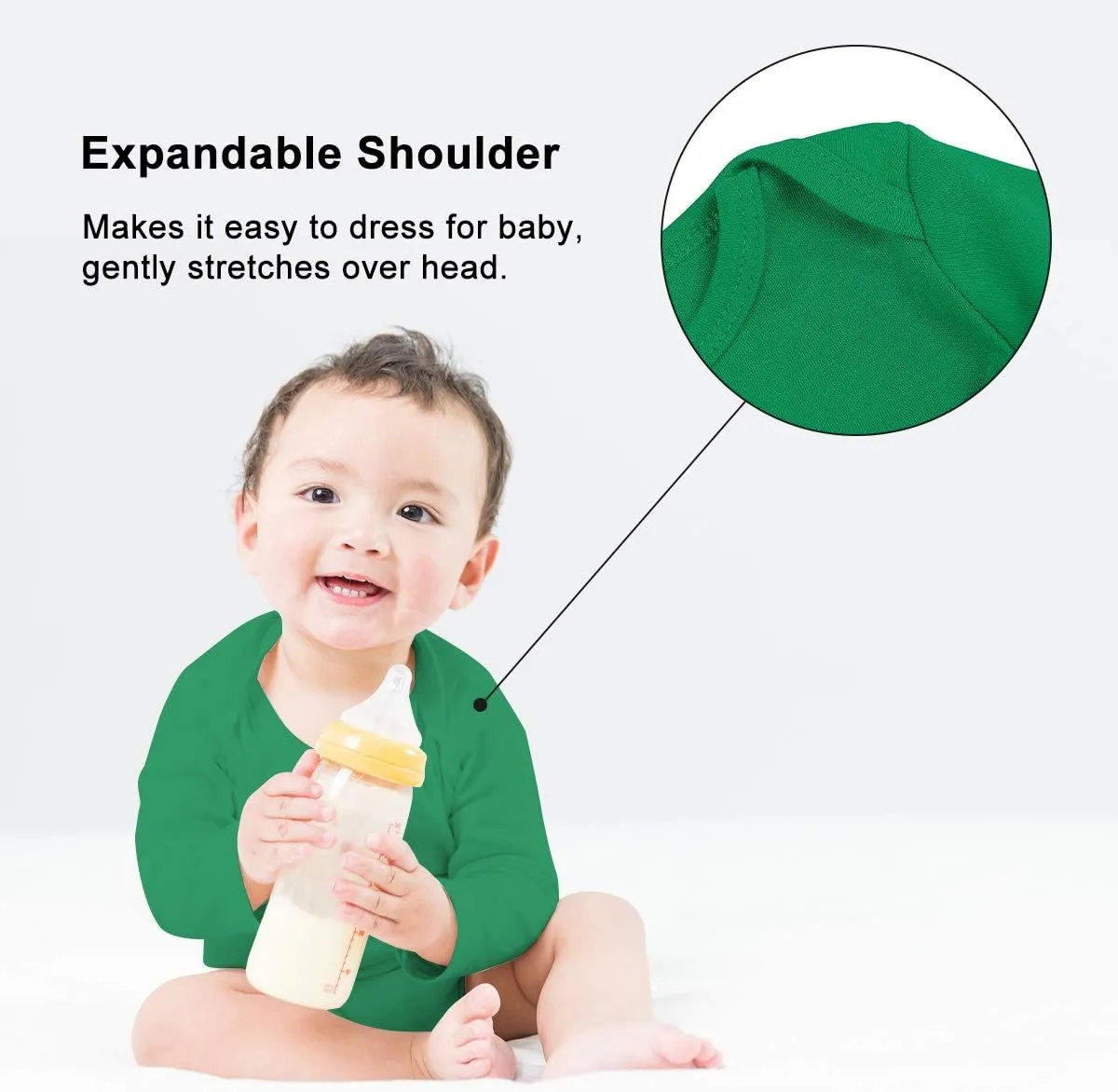 UNIFACO Unisex Baby Funny Saying Outfit Short and Long Sleeve Bodysuits Romper 0-18M