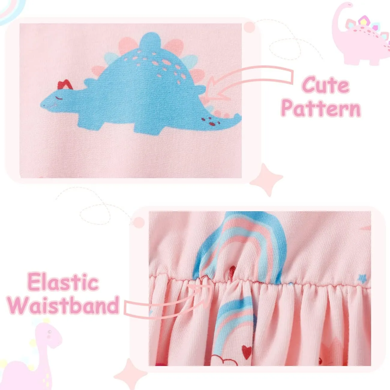 VASCHY Dress for Girls,Cute Girls Ruffle Sleeve Princess Party Outfit Clothes,Toddler/Little/Big Kid Girls Clothing