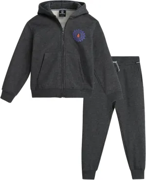 Volcom Infant Baby Boys' Tracksuits - 2 Piece Soft Fleece Full Zip Up Hoodie and Jogger Pants Set for Toddler Boys (12M-7)