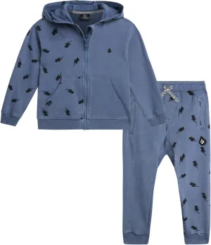 Volcom Infant Baby Boys' Tracksuits - 2 Piece Soft Fleece Full Zip Up Hoodie and Jogger Pants Set for Toddler Boys (12M-7)