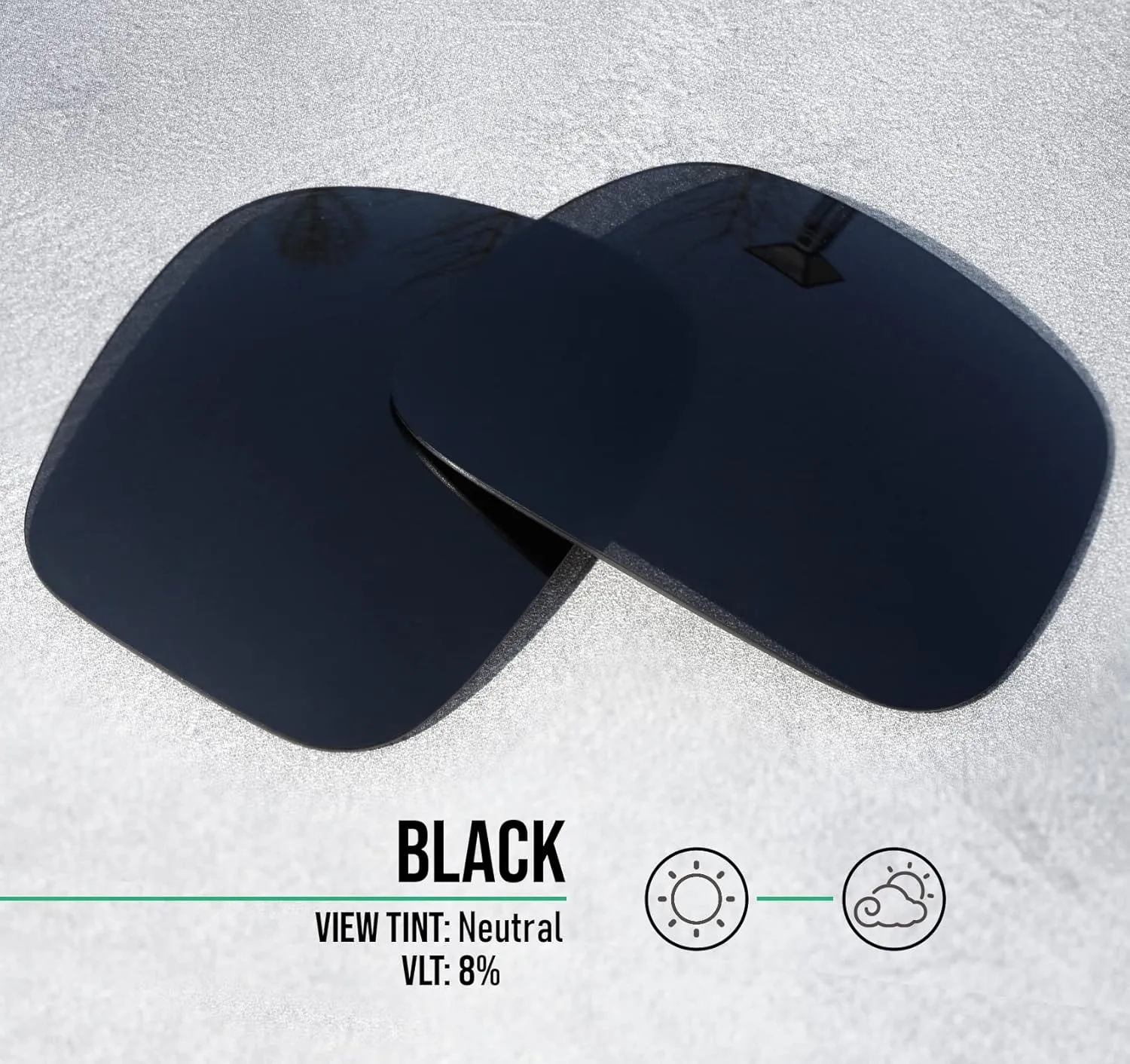 Well-aimed Replacement Lenses Compatible with Wiley X Censor Sunglasses - More Options