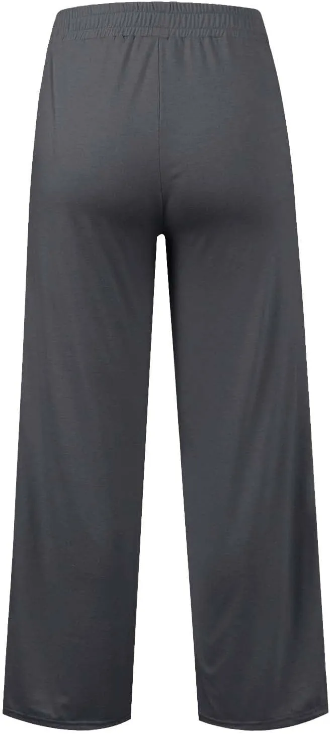 Wide Leg Sweatpants for Girls Elastic Drawstring Baggy Straight Leg Comfy Plain Joggers Trousers with Pockets
