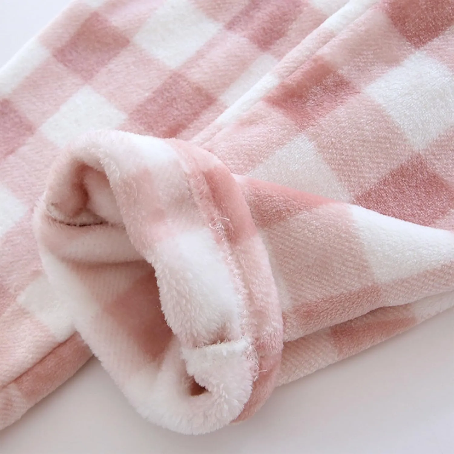 Winter Pajama Pants for Women Plaid Fuzzy Fleece Pj Pants Straight Leg High Elastic Waist Lounge Pants with Pockets