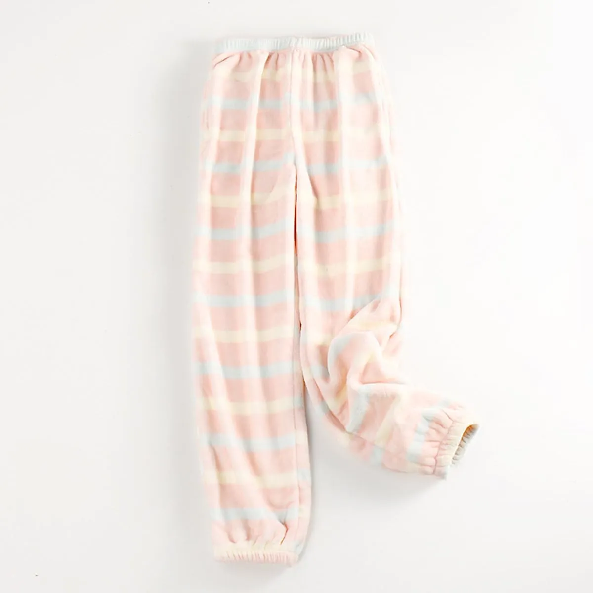 Women Pajama Pants Flannel Sleep Lounge Pj Bottoms Winter Soft Fleece Fuzzy Loose Fit Comfy Plush Pants