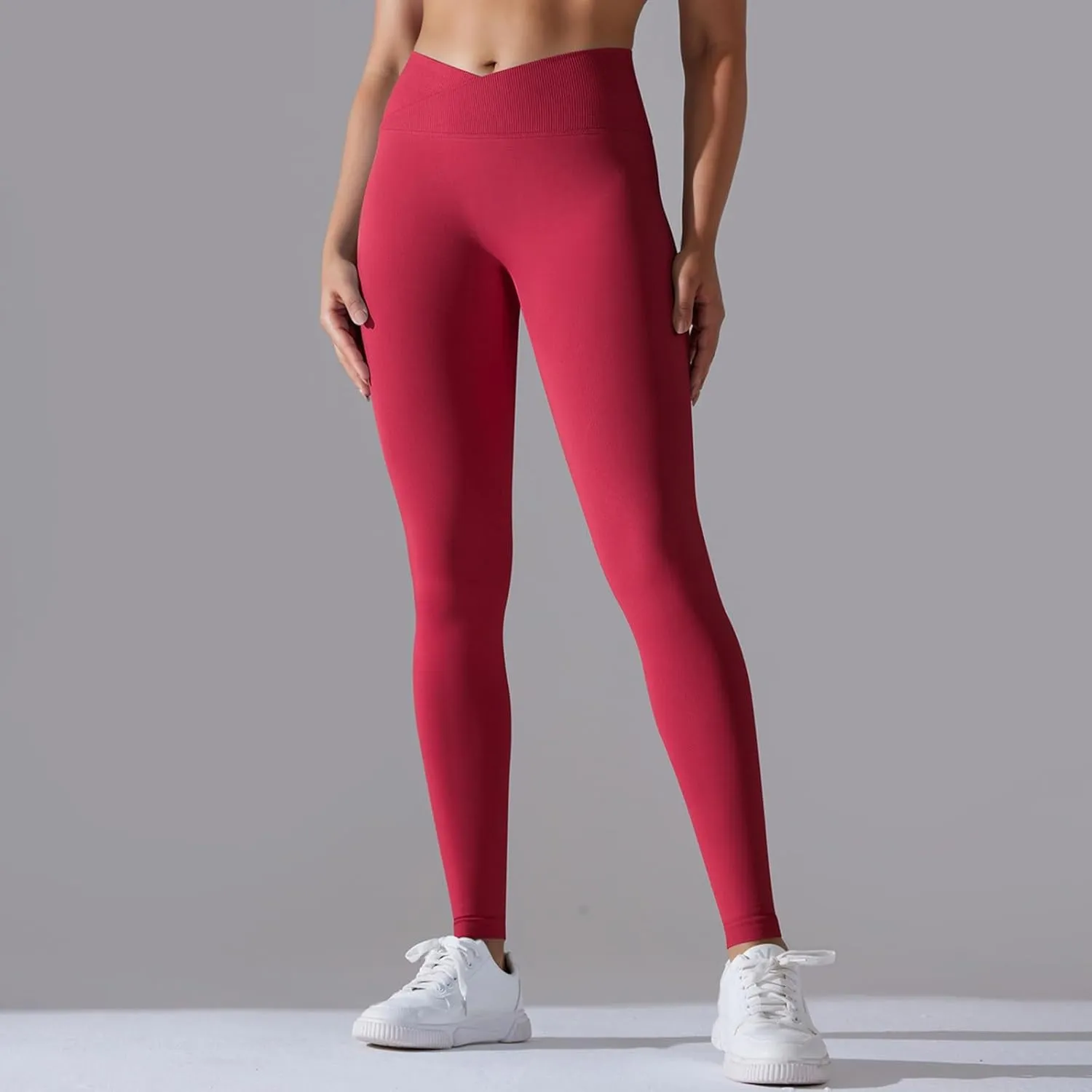 Women Scrunch Butt Lifting Seamless Yoga Leggings High Waist Pants Tummy Control Runched Booty Compression Tight