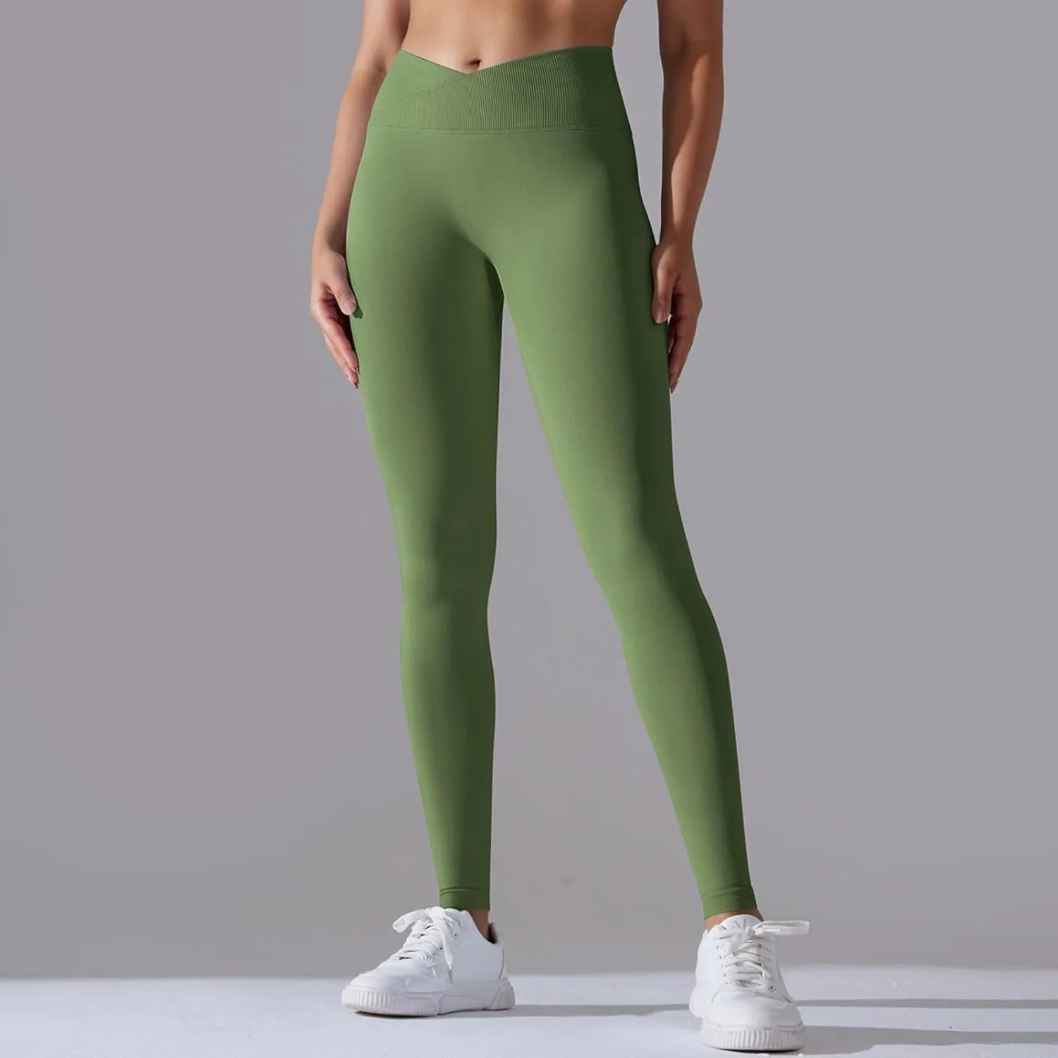 Women Scrunch Butt Lifting Seamless Yoga Leggings High Waist Pants Tummy Control Runched Booty Compression Tight