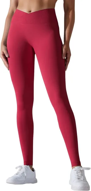 Women Scrunch Butt Lifting Seamless Yoga Leggings High Waist Pants Tummy Control Runched Booty Compression Tight