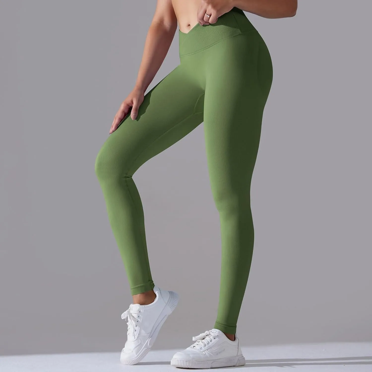 Women Scrunch Butt Lifting Seamless Yoga Leggings High Waist Pants Tummy Control Runched Booty Compression Tight