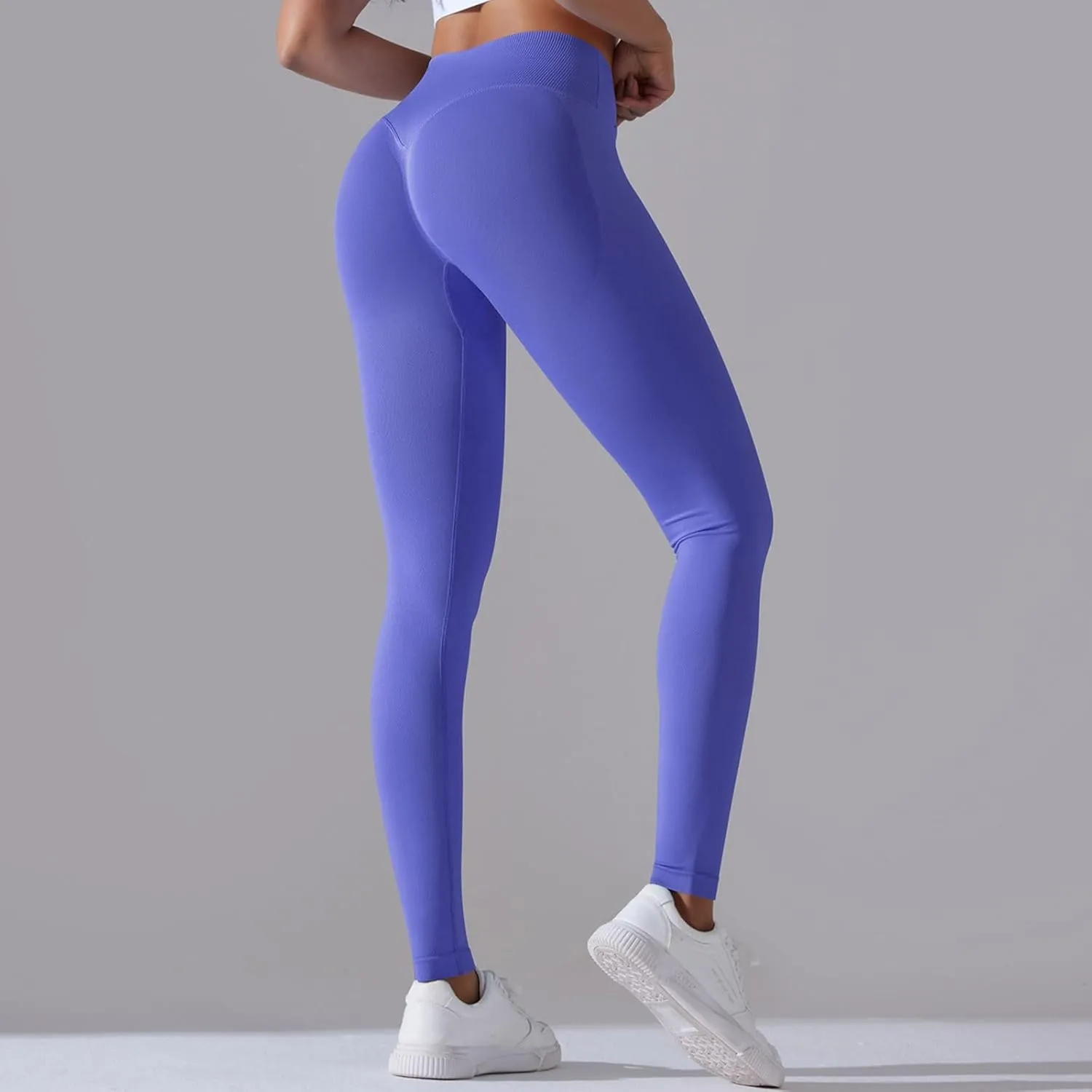 Women Scrunch Butt Lifting Seamless Yoga Leggings High Waist Pants Tummy Control Runched Booty Compression Tight