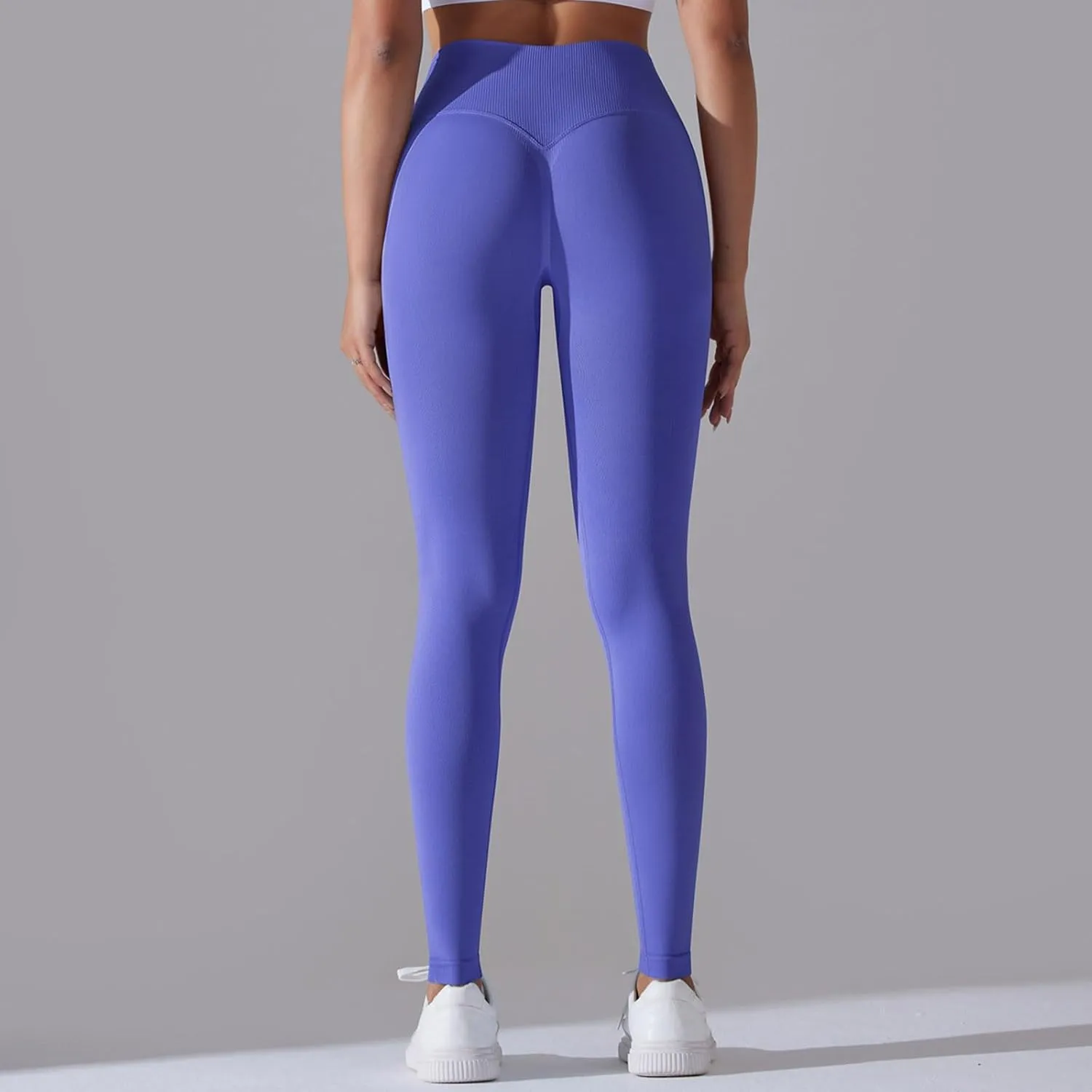 Women Scrunch Butt Lifting Seamless Yoga Leggings High Waist Pants Tummy Control Runched Booty Compression Tight
