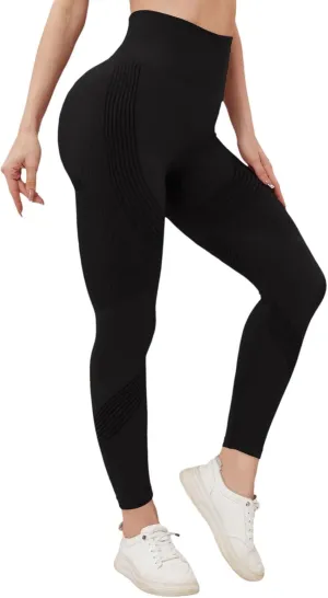 Women Seamless Leggings Smile Contour High Waist - Exercise Pants for Running Cycling Yoga Workout