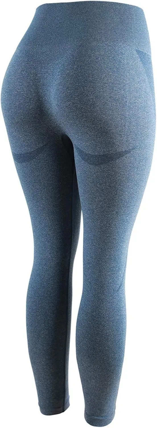 Women Seamless Leggings Smile Contour High Waist Long Pants Lightweight Casual Skinny Pants