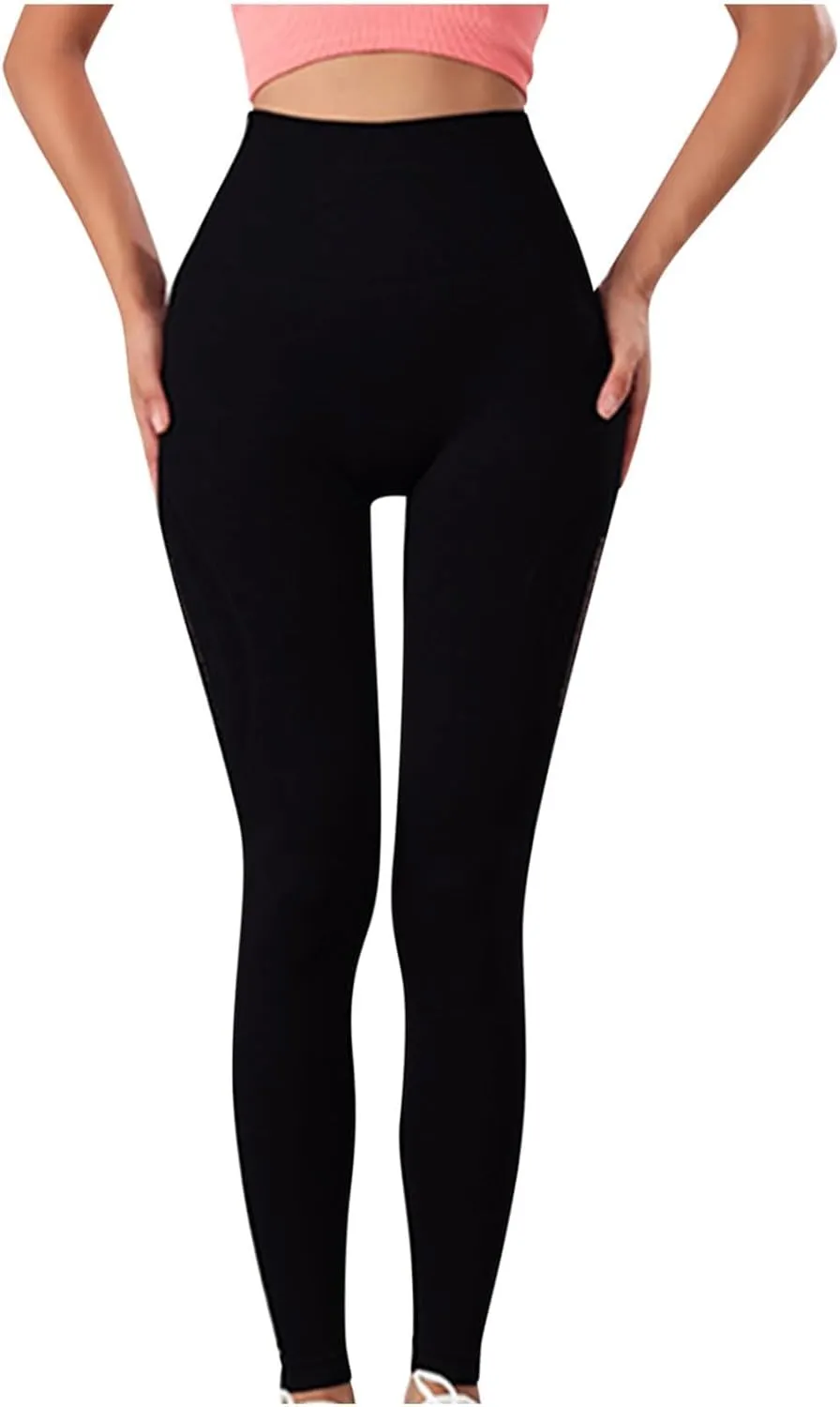 Women Seamless Leggings Smile Contour High Waist Pants for Running Yoga Workout Reg & Plus Size