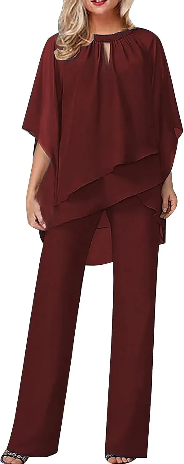Womens 2 Piece Pajama Sets Women's Autumn and Winter Solid Color Hooded Long Sleeve Pocket Casual Fleece Pullover