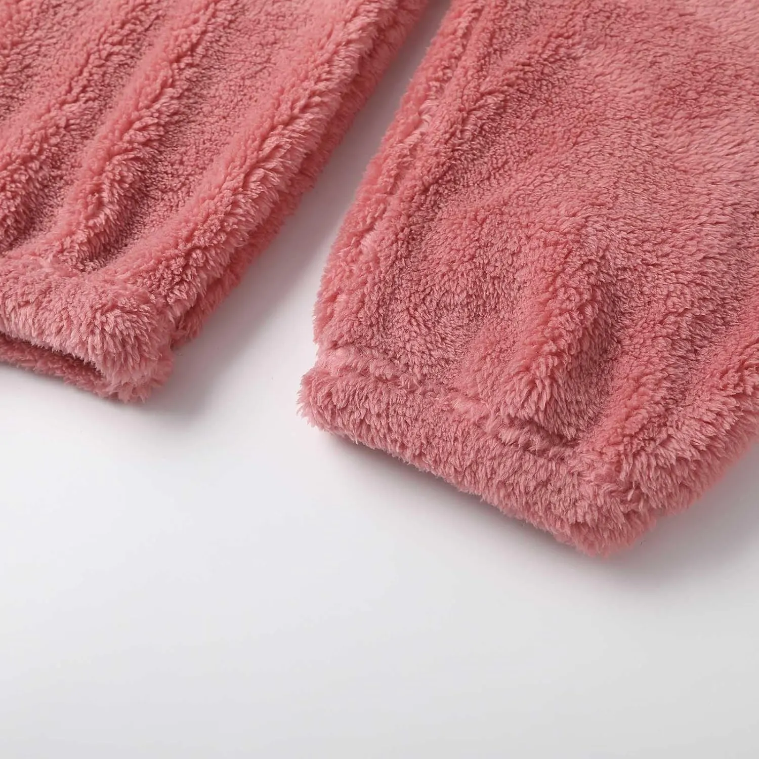 Womens Fluffy Plush Pajama Pants Winter Cozy Lounge Pants Warm Soft Fleece High Waisted PJ Bottoms Cozy Sleepwear