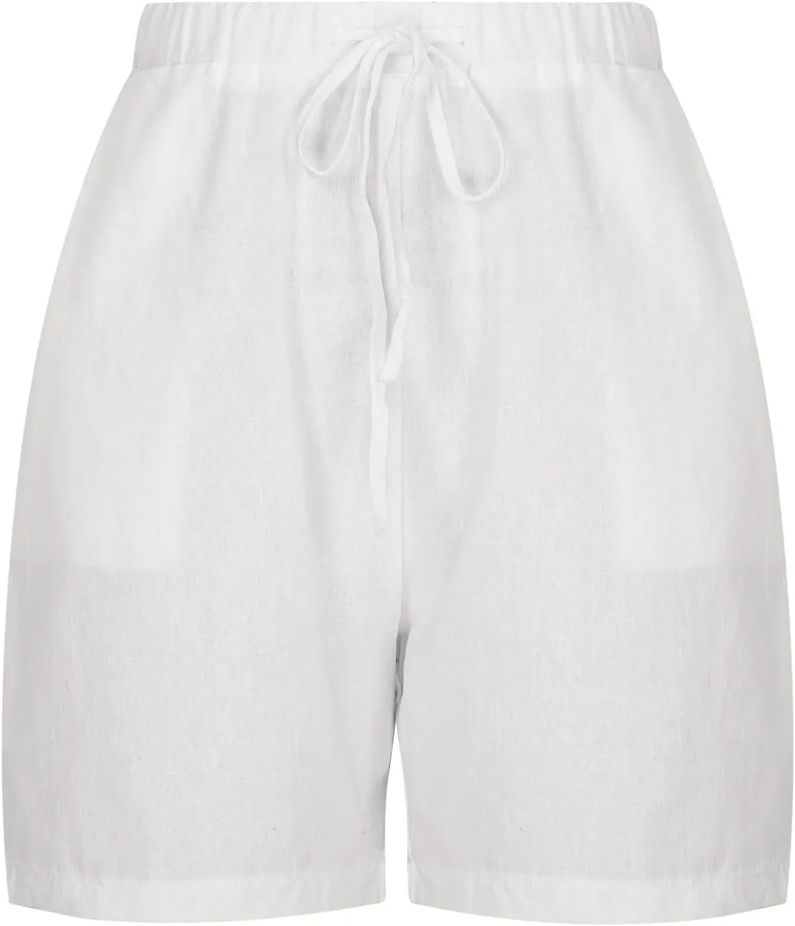 Womens Linen Wide Leg Shorts with Pocket Elastic Waist 2025 Summer Pants Plus Size Beach Casual Loose Fit Lounge