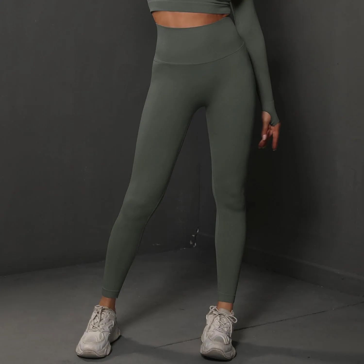 Women's Seamless Leggings Stretchy High Waist Slimming Booty Yoga Pants Workout Running Butt Lift Tights