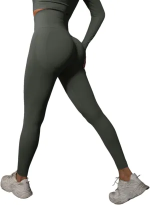 Women's Seamless Leggings Stretchy High Waist Slimming Booty Yoga Pants Workout Running Butt Lift Tights