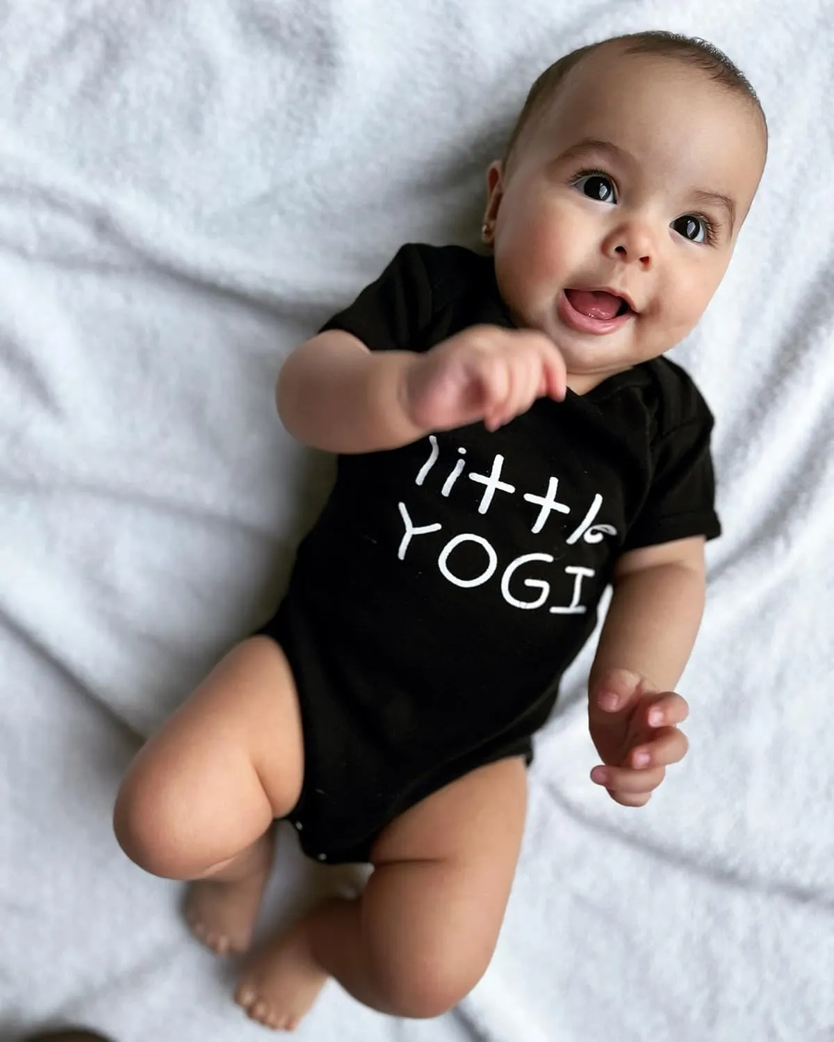 Yoga Baby Organic Cotton Girl Boy Clothes Little Yogi Onesie for Yoga Babies