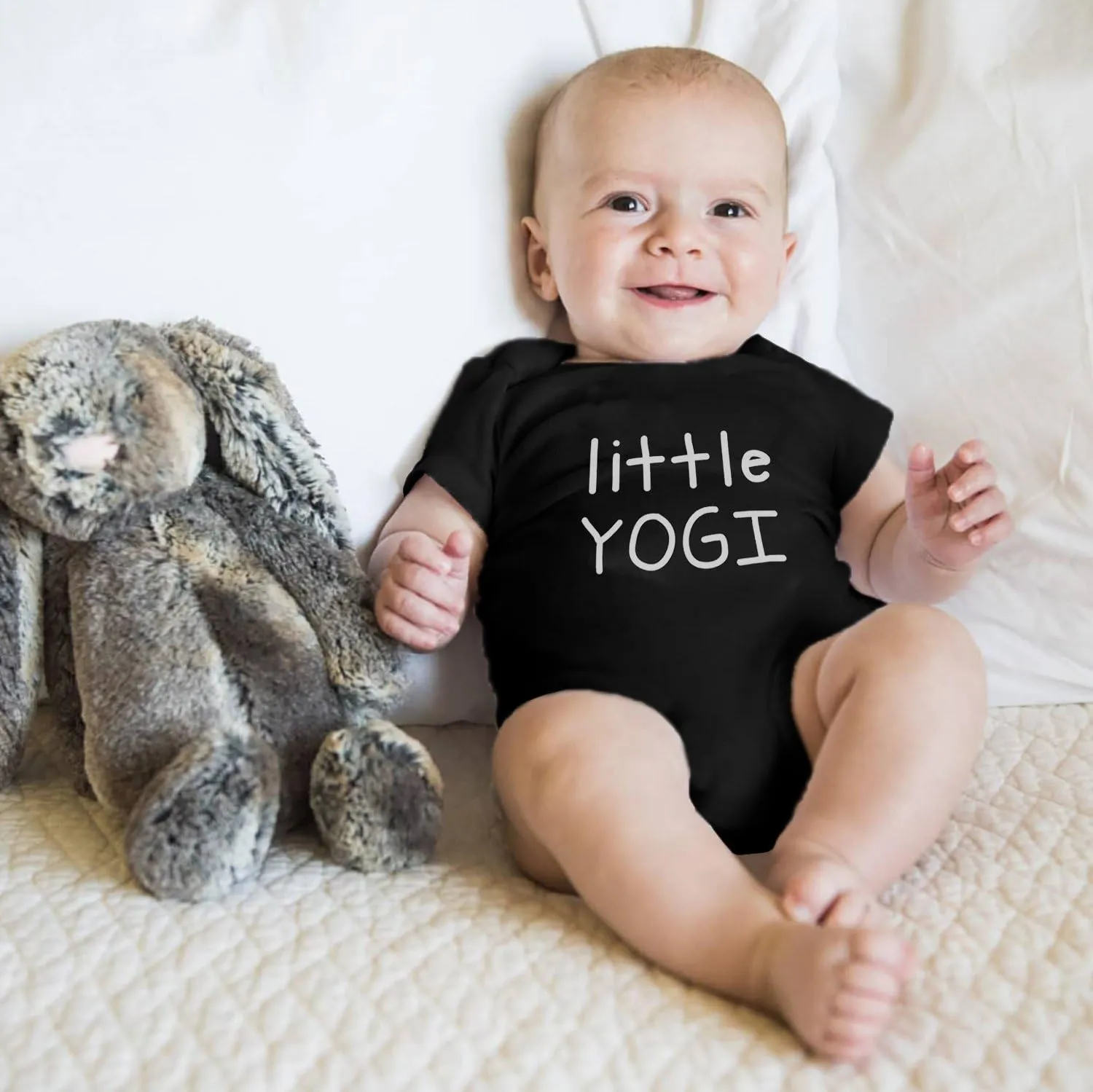 Yoga Baby Organic Cotton Girl Boy Clothes Little Yogi Onesie for Yoga Babies