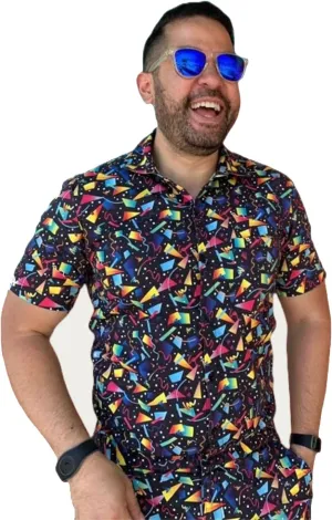 Zesties Male Rompers - Original Romper Jumpsuits for Men - Tropical Male Onesie Shorts - Men's Jumper Rompers